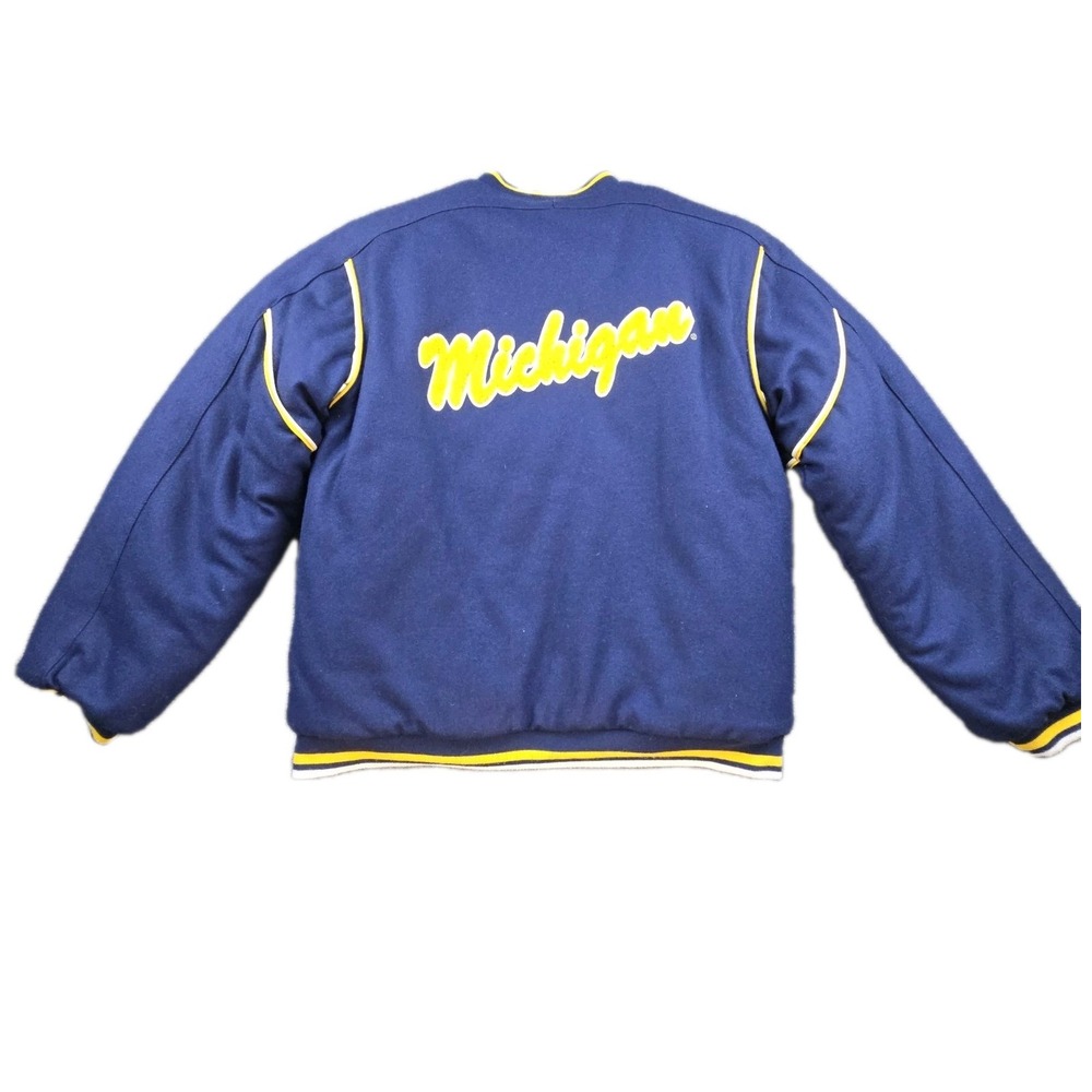 Nike Team Michigan Wolverines Quilted Reversible Varsity Jacket Junior L (16/18) - Picture 4 of 9